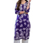 GoSriKi Women's Rayon Blend Chikankari Embroidered Straight Kurta