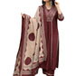 ANNI Designer Women's Rayon Viscose Anarkali Printed Kurta with Pant & Dupatta Set | Ethnic 3-Piece Readymade Suit for Women | Elegant Festive & Office Wear Traditional Outfit