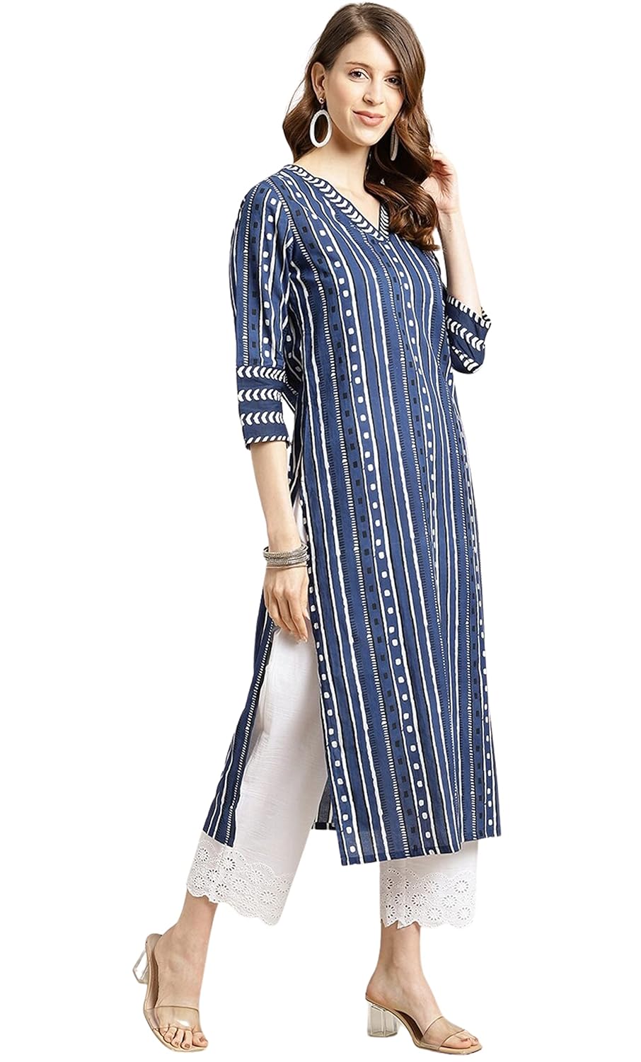 rytras Womens Cotton Straight Fit Printed Kurta