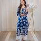 GoSriKi Women's Rayon Blend Chikankari Embroidered Straight Kurta